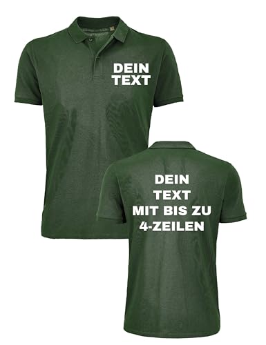Herren T-Shirt Bedrucken Lassen - Mit Wunschtext personalisiert - Individuell als Geschenk für Männer selbst gestalten - Flaschengrün 4XL Herren T-Shirt Bedrucken Lassen - Mit Wunschtext personalisiert - Individuell als Geschenk für Männer selbst gestalten - Flaschengrün 4XL von NIMAMA