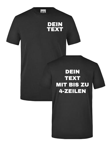 Herren Workwear T-Shirt - Arbeitskleidung für Handwerk Bedrucken Lassen - Männer Geschenk selbst gestalten mit Text - Schwarz XXL von NIMAMA