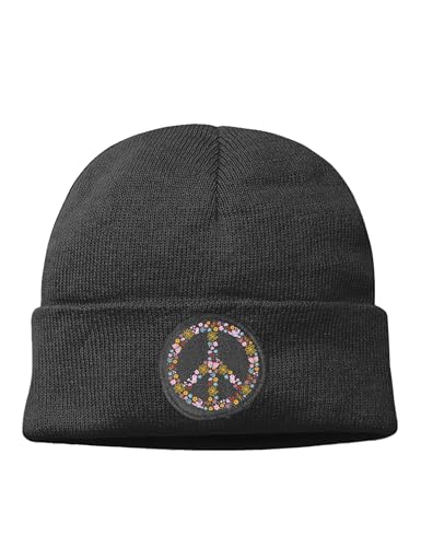 NIMAMA Mütze Beanie Smile Glitch Wintermütze Statement Spruch Print Geschenk Unisex Strickmütze für Herren & Damen - Schwarz von NIMAMA