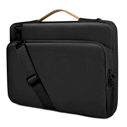NIMOSA Laptoptasche mit Full-Air Cushion Schutz, Wasserdichte Laptop Arbeitstasche, mit Schulterriemen Aktentasche Herren,Metallschließen YKK-Reißverschluss,Kompatibel mit MacBook-Schwarz. NIMOSA Laptoptasche mit Full-Air Cushion Schutz, Wasserdichte Laptop Arbeitstasche, mit Schulterriemen Aktentasche Herren,Metallschließen YKK-Reißverschluss,Kompatibel mit MacBook-Schwarz. von NIMOSA