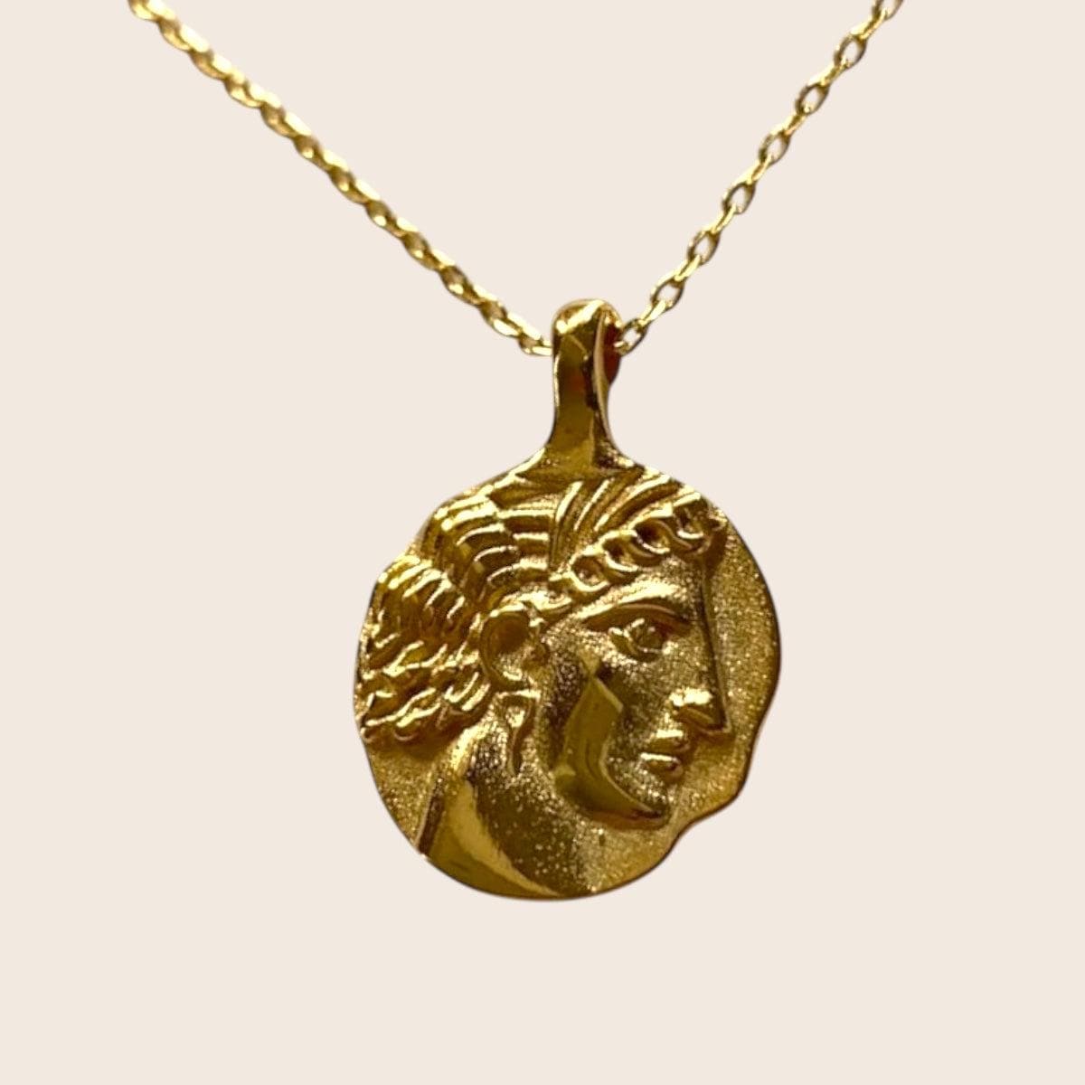David Von Michelangelo - Triumph Und Freiheit Halskette Aus 925 Silber 18K Vergoldet von NINASIAjewelry