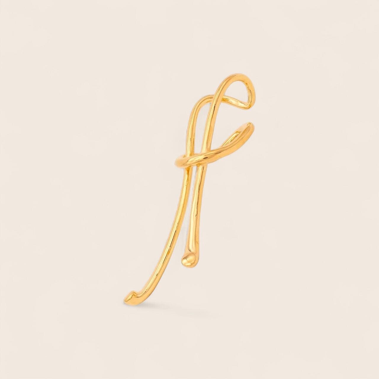 Extravaganter Ohrschmuck One Piece Aus 925 Silber 18K Vergoldet von NINASIAjewelry