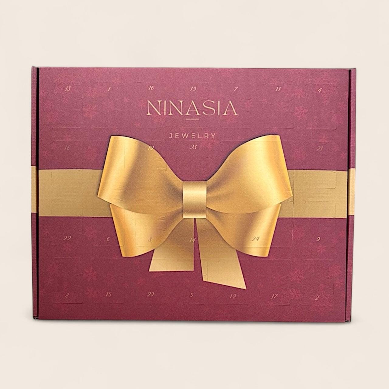 Ninasia Schmuck Adventskalender 2025 | Limited Edition Mit 18K Vergoldetem Edelstahl, Silber Und Schmuck-Etuis von NINASIAjewelry