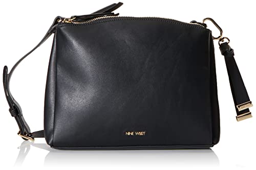 NINE WEST Damen Levona Crossbody, Schwarz, 38 EU von NINE WEST