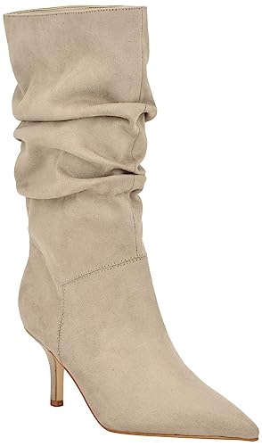 NINE WEST Damen Mycki Mid Calf Boot, Taupe 110, 40 EU von NINE WEST