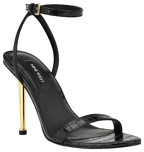 NINE WEST Damen Reina Sandale mit Absatz, Schwarz Croco 006, 41.5 EU NINE WEST Damen Reina Sandale mit Absatz, Schwarz Croco 006, 41.5 EU von NINE WEST