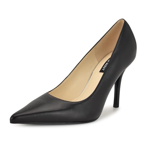 Nine West Damen Gemmha Pumps, Schwarzes Leder 001, 37 EU von NINE WEST