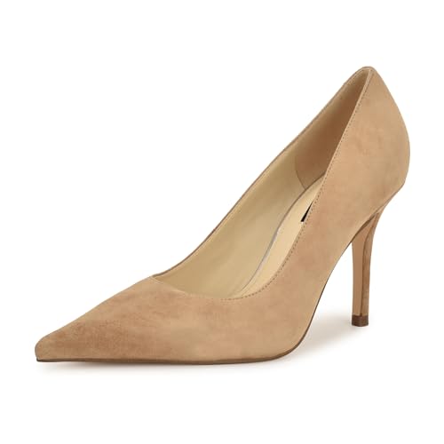 Nine West Damen Gemmha Pumps, Taupe Suede 240, 36 EU von NINE WEST
