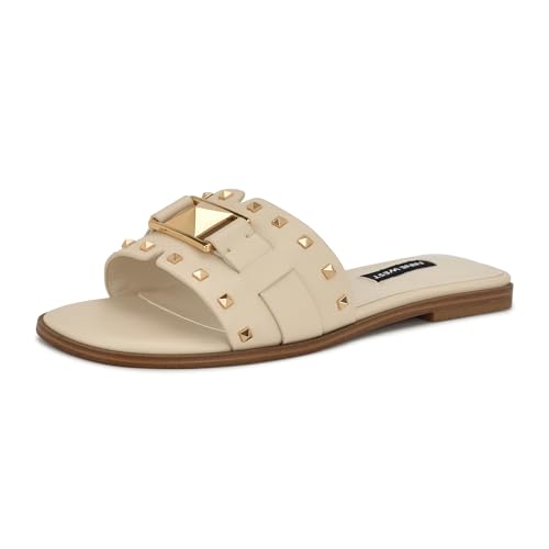 Nine West Damen Griyen Flache Sandalen, Creme 150, 36.5 EU von NINE WEST