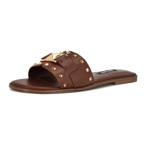 Nine West Damen Griyen Flache Sandalen, Mittelbraun 211, 39 EU von NINE WEST