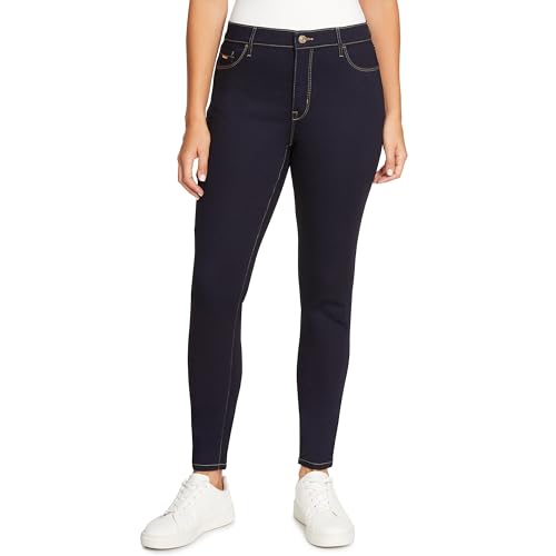 Nine West Damen High Rise Perfect Skinny Jeans, Rinse Deco, 40 von NINE WEST