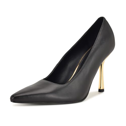 Nine West Damen Jamiey Pump, Schwarzes Leder 004, 40 EU von Nine West