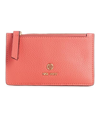 Nine West Damen Linnette SLG Coin Card Case Geldbörse Handtasche Schulter Tote, Koralle, Small von NINE WEST