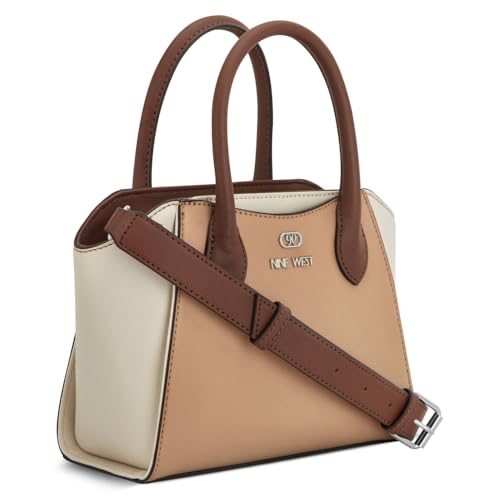 Nine West Damen Philippa Mini Satchel, Designer, Trend, Schulter, Dk Khaki Mahagoni Multi von NINE WEST