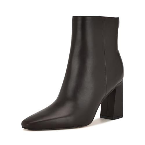 Nine West Damen Reraye Stiefelette, Dunkelbraunes Leder 200, 41 EU von NINE WEST