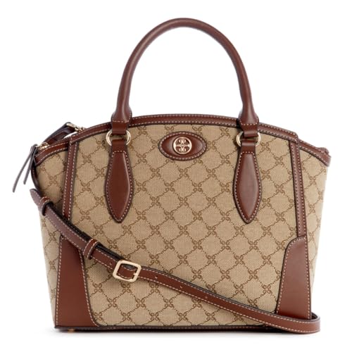 Nine West Innes Satchel, Mokka-Logo/Mahagoni, Medium von NINE WEST