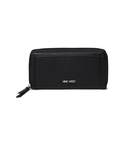 Nine West Zuri Slg Geldbörse mit umlaufendem Reißverschluss, Schwarz, Einheitsgröße, Zuri Slg Geldbörse mit umlaufendem Reißverschluss von NINE WEST