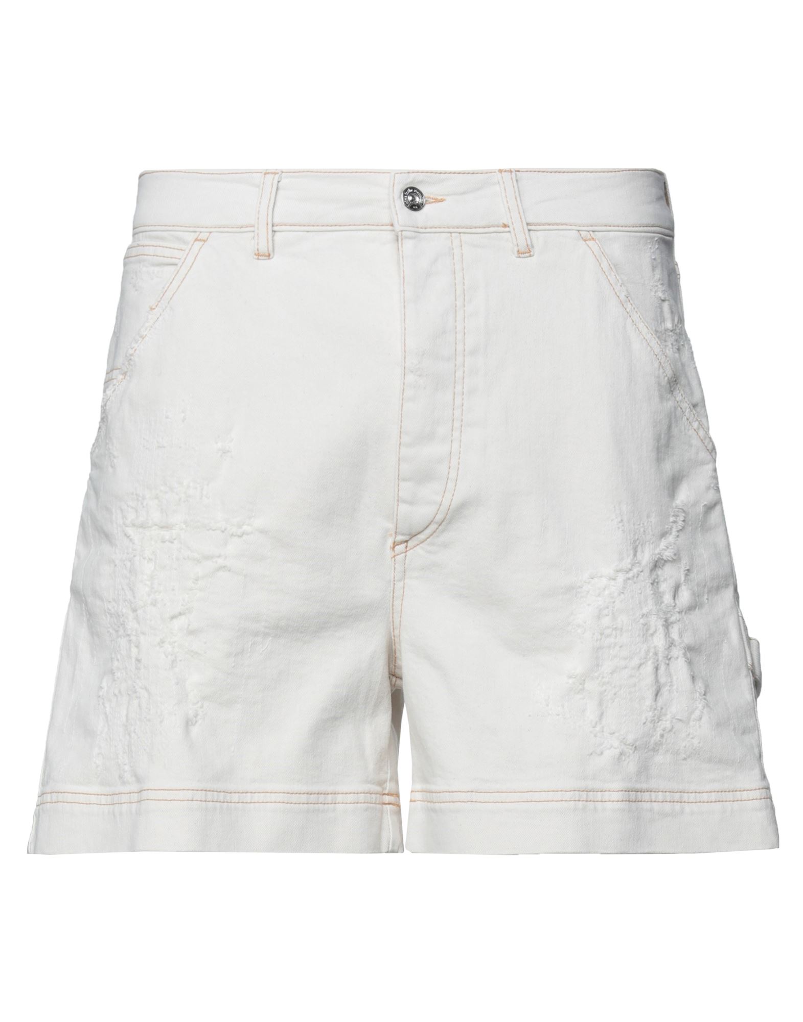 NINE IN THE MORNING Jeansshorts Herren Weiß von NINE IN THE MORNING