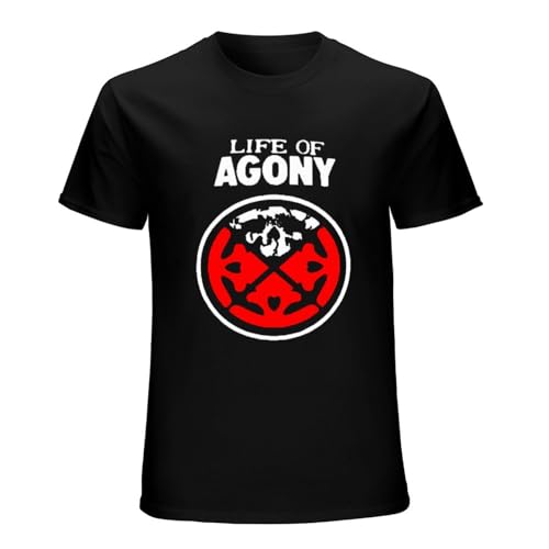 False Men's Life of Agony River Runs Red 1993 Album Cover Short-Sleeved T-Shirts Black L von NINEAIR