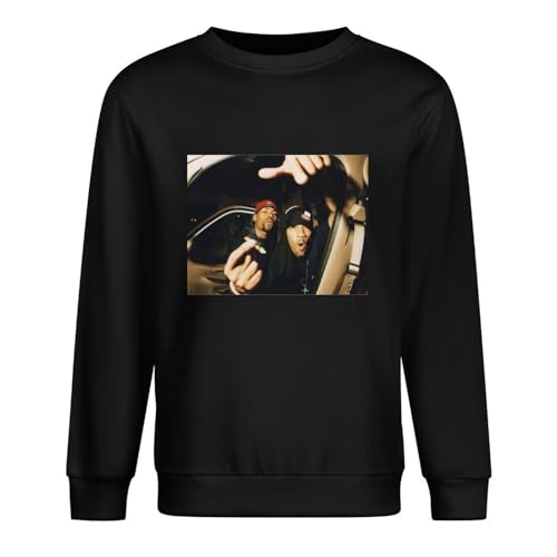 NINEAIR Method Man X Redman 41 Tshirt Tshirt for Women 100% Cotton Men Pullover Long Sleeve Crewneck Unisex Sweatshirts Black L von NINEAIR