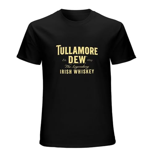 NINEAIR Tullamore Dew Fitted t Shirts for Men Cotton Shirt Short-Sleeved T-Shirts Black XXL von NINEAIR