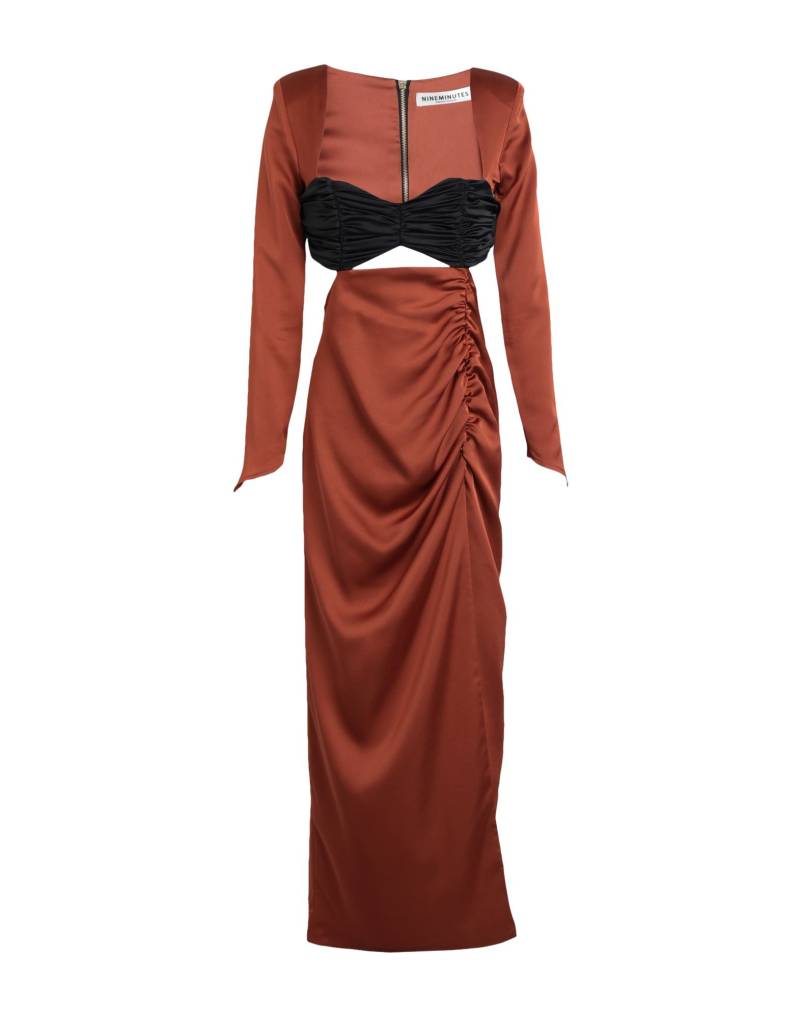 NINEMINUTES Maxi-kleid Damen Lederfarben von NINEMINUTES