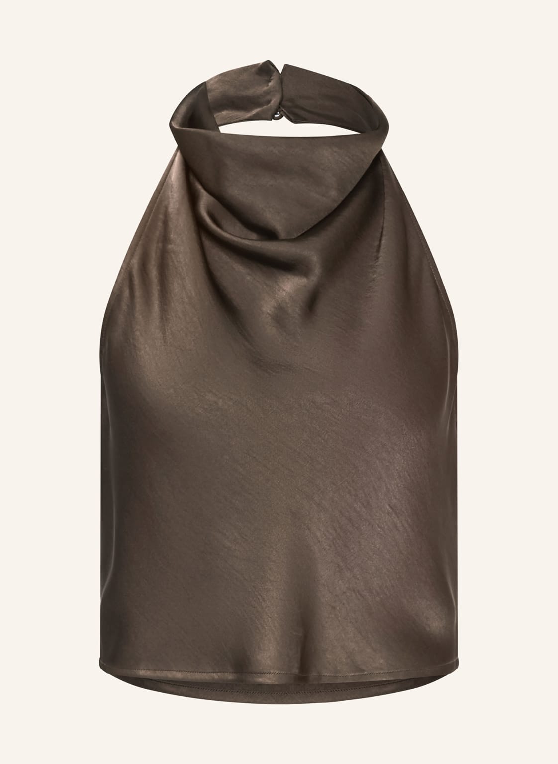 Ninety-9 Blusentop Ivy Aus Satin braun von NINETY-9