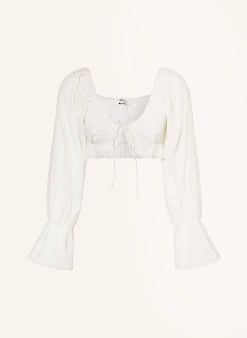 Ninety-9 Cropped-Bluse Sunseeker weiss von NINETY-9