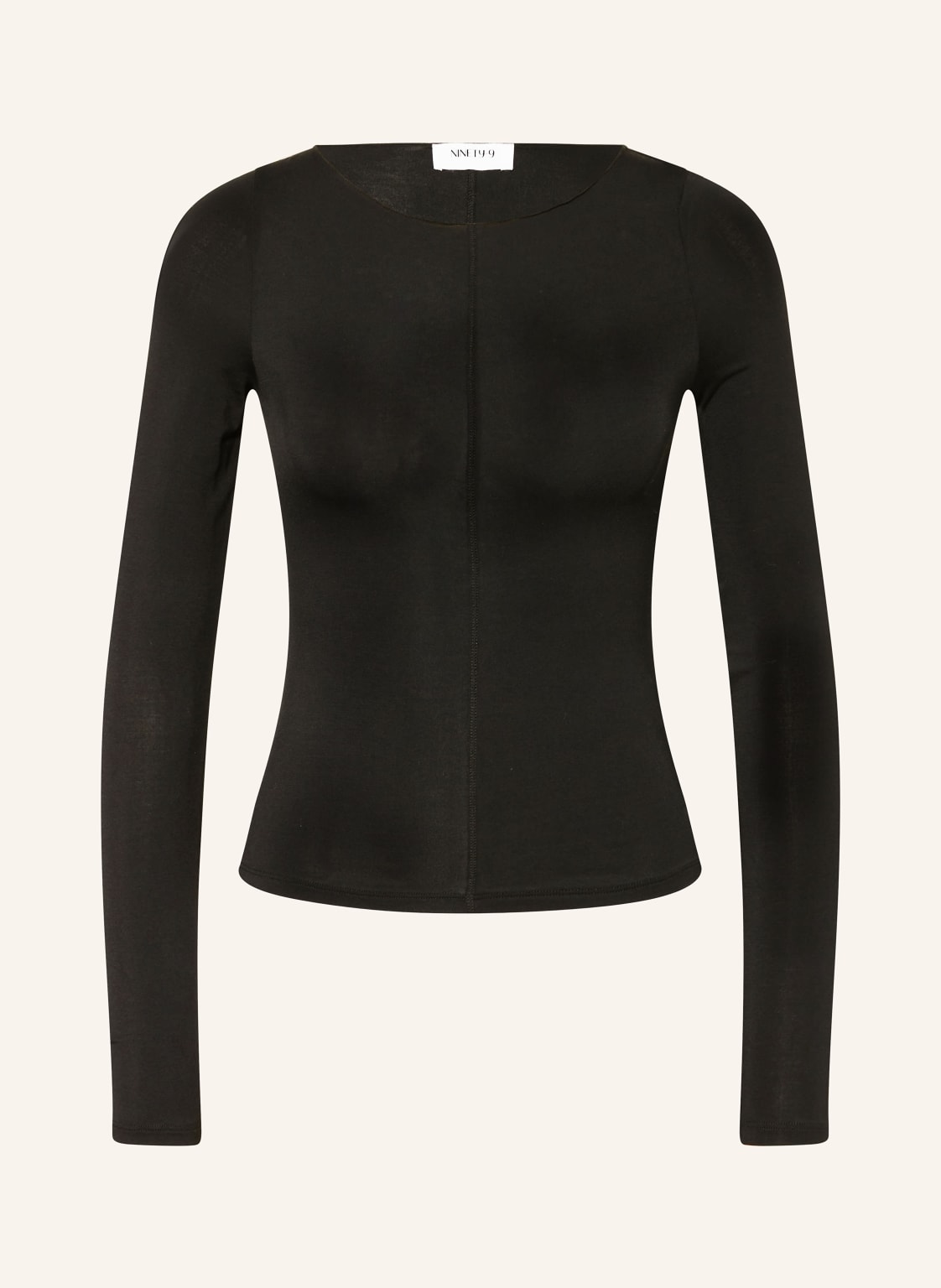 Ninety-9 Longsleeve Smooth schwarz von NINETY-9