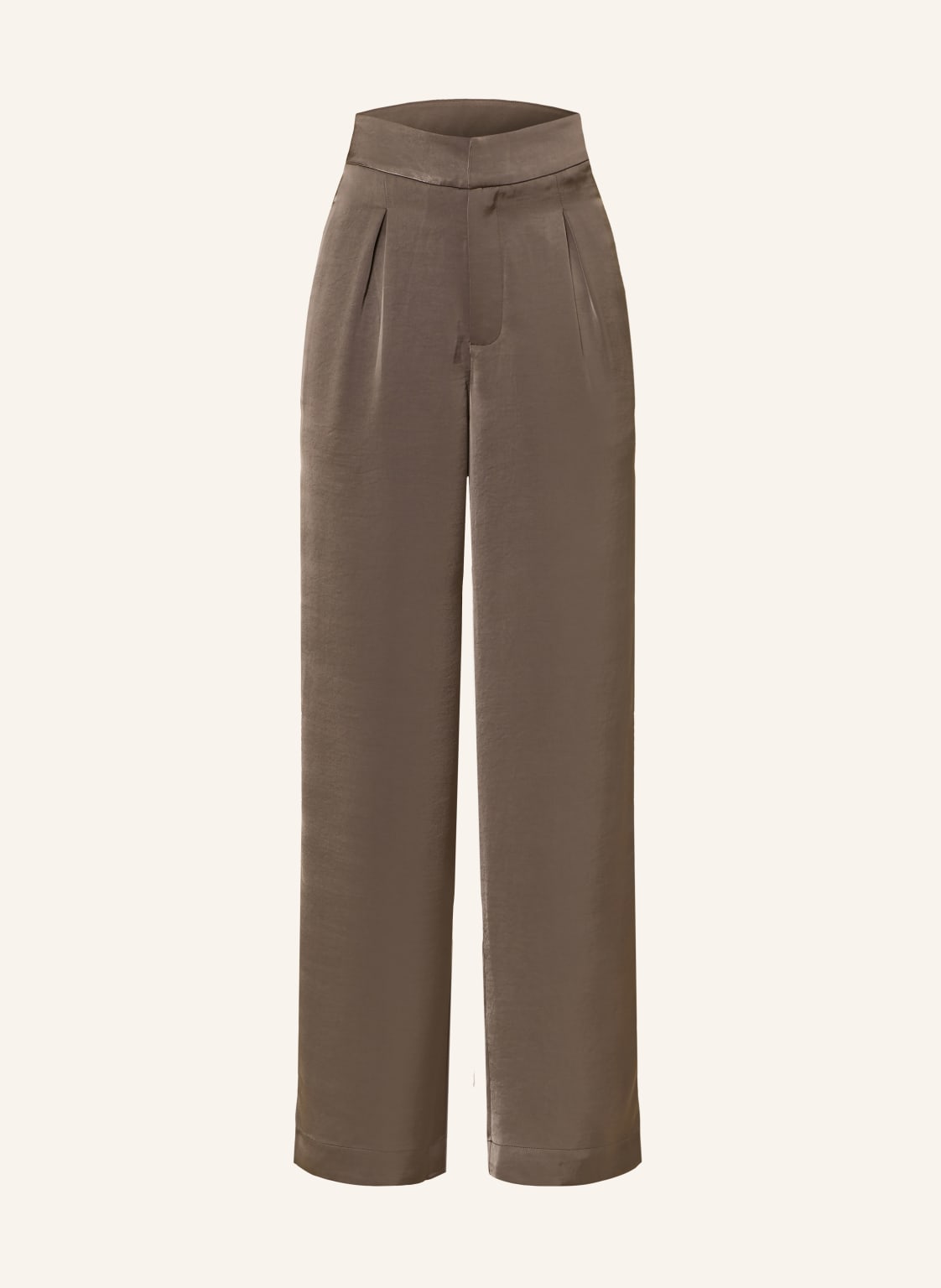 Ninety-9 Marlenehose Ivy Aus Satin braun von NINETY-9