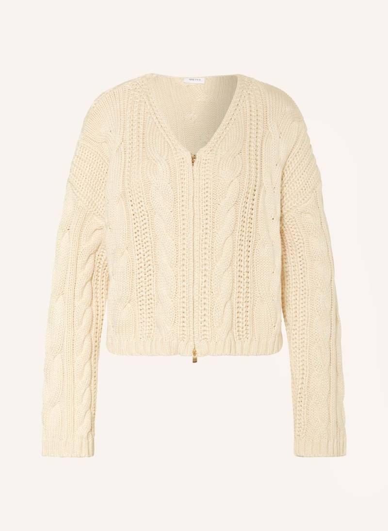 Ninety-9 Strickjacke Knitted weiss von NINETY-9