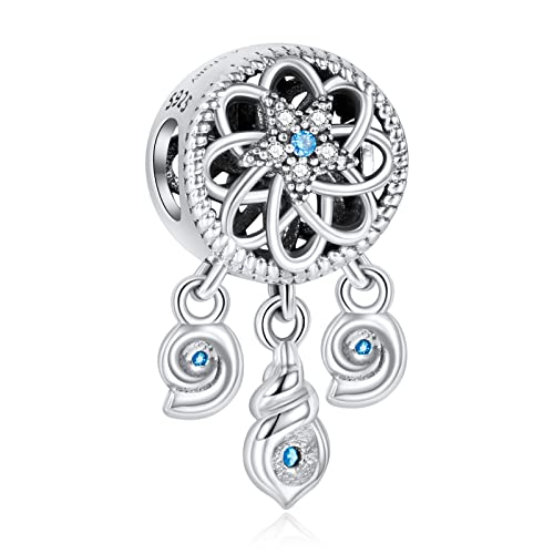 NINGAN Traumfänger Charme-Charms-Anhänger 925 Sterling Silber Charm Bead für Chamilia und europäische Armbänder und Halsketten von NINGAN