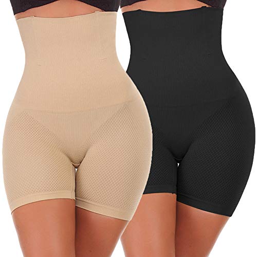NINGMI Shapewear Damen Hose Figurformend Miederpants Shorts Bauchweg Unterhose Hohe Taille Bauch Weg Shaping Unterwäsche Miederhose Stark Formend Body Shaper von NINGMI