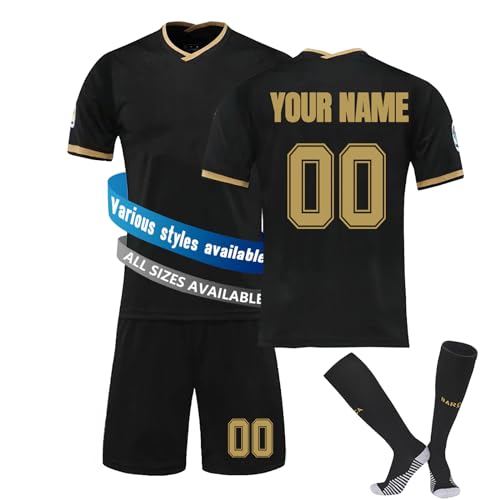 Fussball Trikot Kinder Erwachsene, Personalisiert Fußball Trikot Jungen mit Eigenem Namen Nummer, Fußball Shirts Shorts und Socks,Fussball Geschenke Jungen Herren #9 von NINGSANJIN