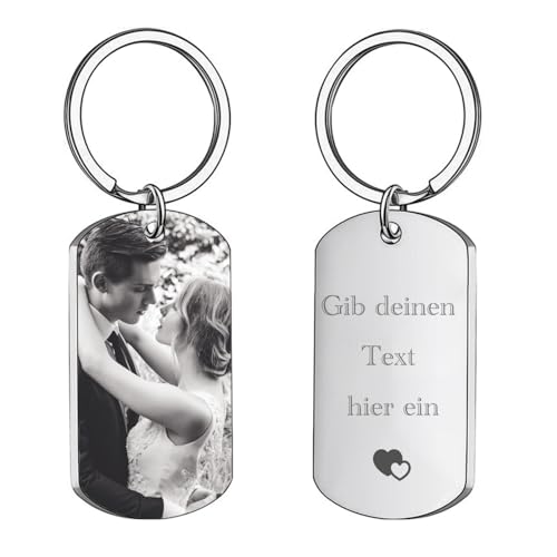 NINGSANJIN Personalisierte Geschenke Männer, Schlüsselanhänger Personalisierte mit Foto/Text/Icon, Personalisierte Geschenke Jahrestag, Valentinstag für Männer… von NINGSANJIN