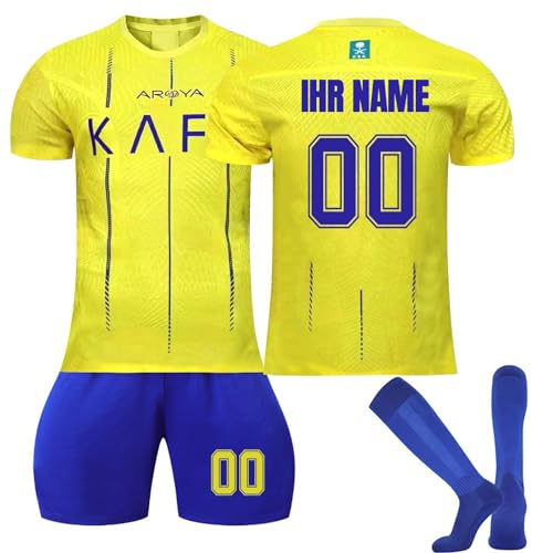 NINGSANJIN Trikot Fußball Jungen, Personalisiert Fußball Trikot Kinder mit Eigenem Namen Nummer, Fussball Geschenke Jungen Herren #1 von NINGSANJIN