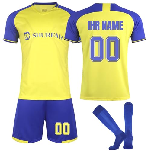 NINGSANJIN Trikot Fußball Jungen, Personalisiert Fußball Trikot Kinder mit Eigenem Namen Nummer, Fussball Geschenke Jungen Herren #3 von NINGSANJIN