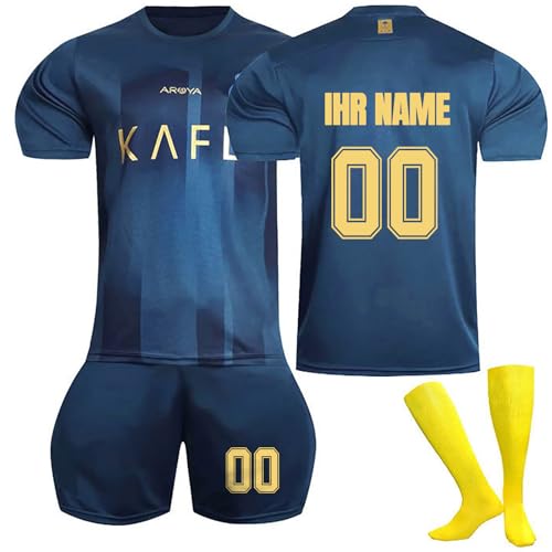 NINGSANJIN Trikot Fußball Jungen, Personalisiert Fußball Trikot Kinder mit Eigenem Namen Nummer, Fussball Geschenke Jungen Herren #7 von NINGSANJIN