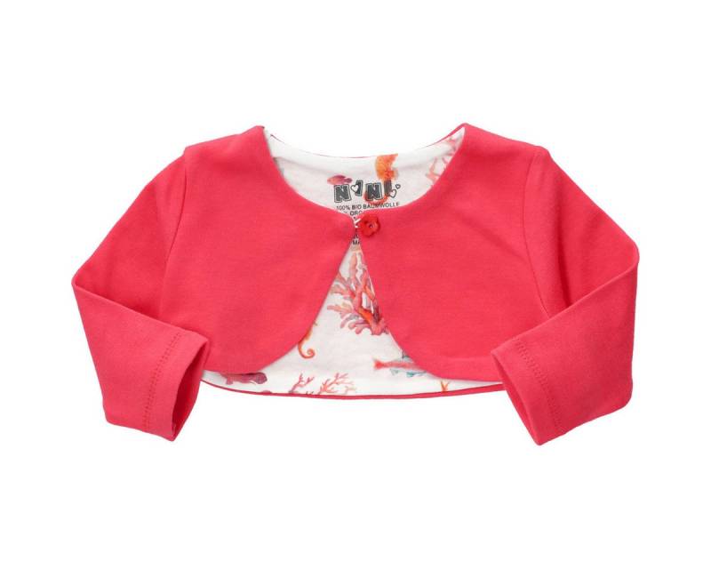 NINI Bolerojacke Korallen Mädchen (1-St) Jacke, Jäckchen, Kurzjacke, Kurzblazer, Langarmbolero von NINI