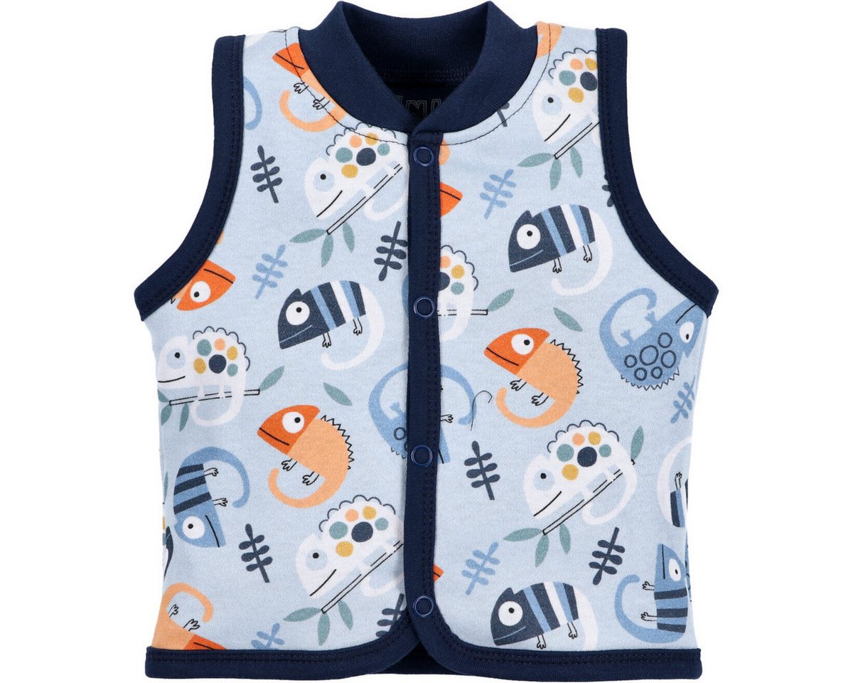 NINI Fleeceweste Chamäleon Unisex Kinder Babyweste, Vest, ärmellos, Funktionsweste, Strickweste von NINI