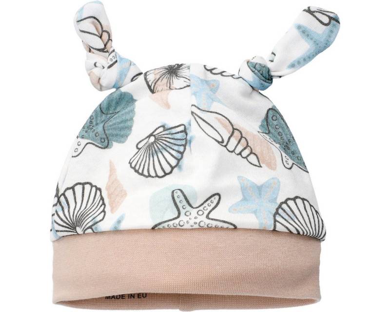 NINI Jerseymütze Muschel Unisex Kinder (1-St) Jerseymütze, Erstlingsmütze, Beanie, Baumwollmütze, Neugeborenenmütze von NINI