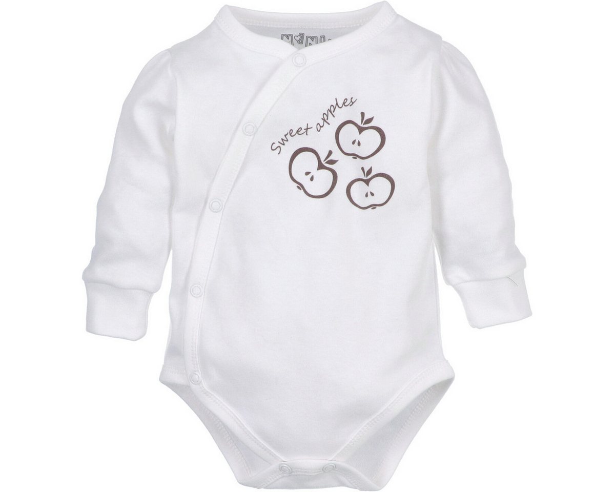 NINI Langarmbody Sweets Apples Unisex Kinder (1-tlg) Langarm Einteiler, Body, Longsleeve-Body, Bodysuit, Stretchbody von NINI