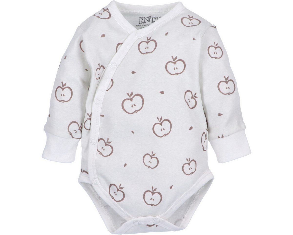 NINI Langarmbody Sweets Apples Unisex Kinder (1-tlg) Langarm Einteiler, Body, Longsleeve-Body, Bodysuit, Stretchbody von NINI