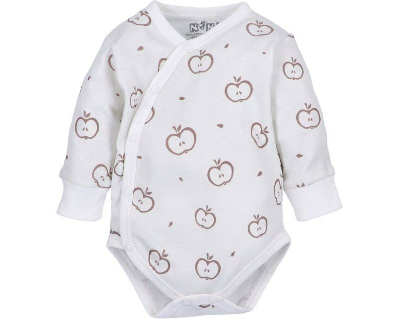 NINI Langarmbody Sweets Apples Unisex Kinder (1-tlg) Langarm Einteiler, Body, Longsleeve-Body, Bodysuit, Stretchbody von NINI
