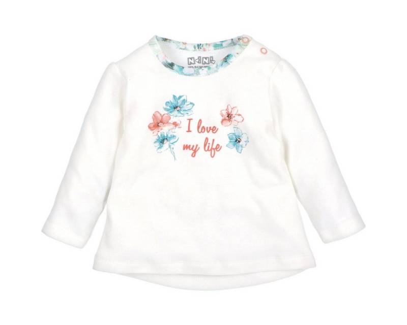 NINI Langarmshirt Floral Mädchen Pullover, Sweatshirt, Pulli, Shirt, Longsleeve von NINI