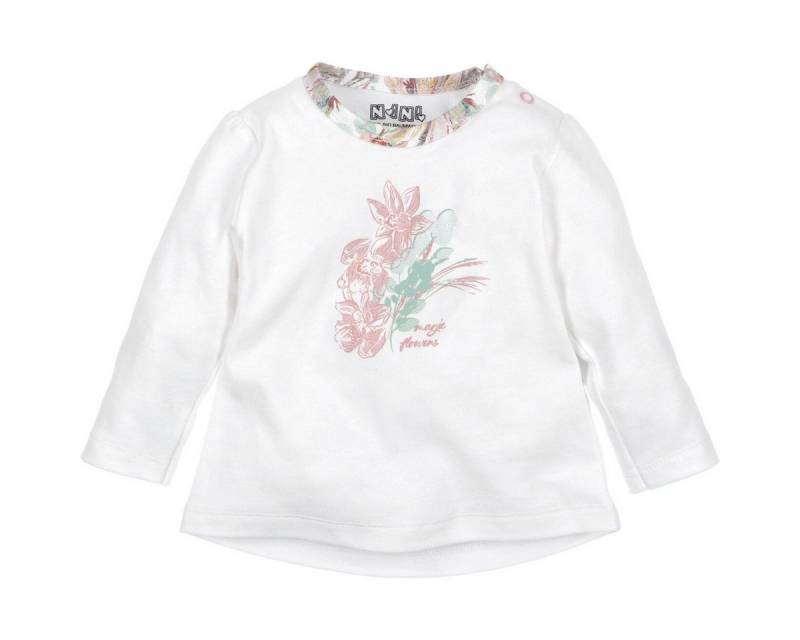 NINI Langarmshirt Floral Mädchen Pullover, Sweatshirt, Pulli, Shirt, Longsleeve von NINI