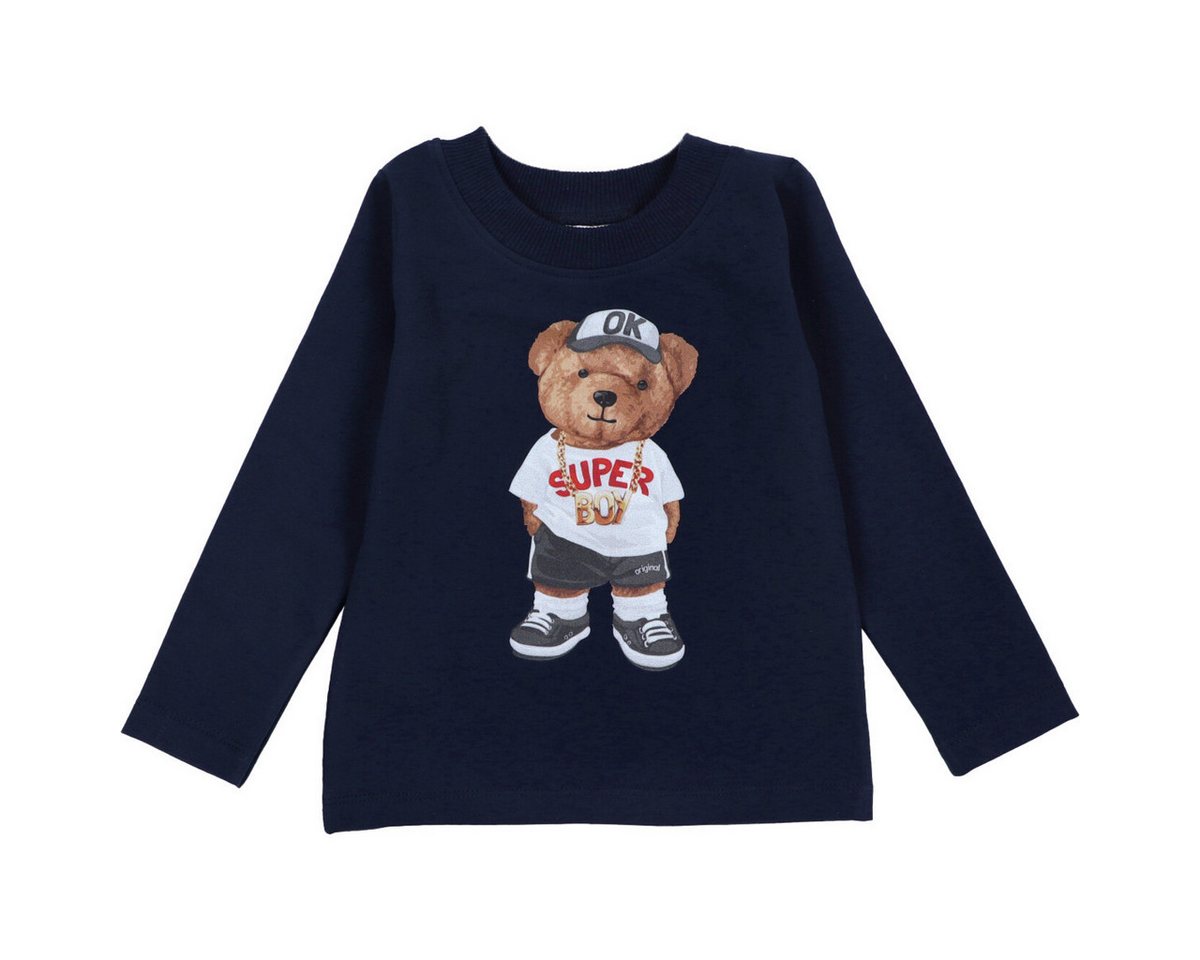 NINI Langarmshirt Teddybär Unisex Kinder Pullover, Sweatshirt, Pulli, Shirt, Longsleeve NINI Langarmshirt Teddybär Unisex Kinder Pullover, Sweatshirt, Pulli, Shirt, Longsleeve von NINI