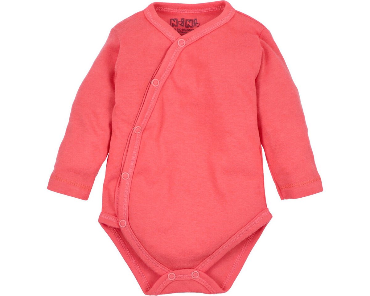 NINI Langarmwickelbody Basic Unisex Kinder (1-tlg) Langarm Einteiler, Body, Longsleeve-Body, Bodysuit, Stretchbody von NINI