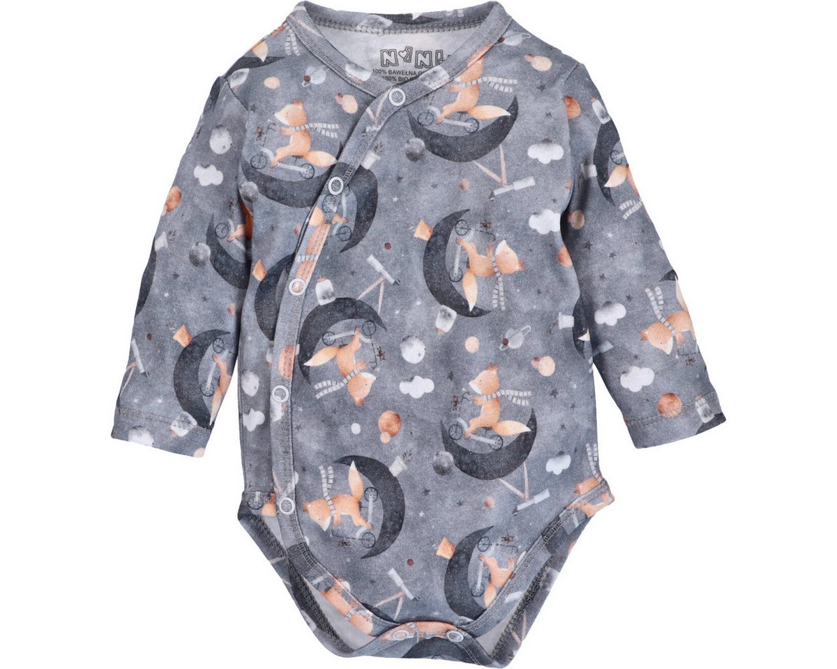NINI Langarmwickelbody Fahrrad Unisex Kinder (1-tlg) Langarm Einteiler, Body, Longsleeve-Body, Bodysuit, Stretchbody von NINI