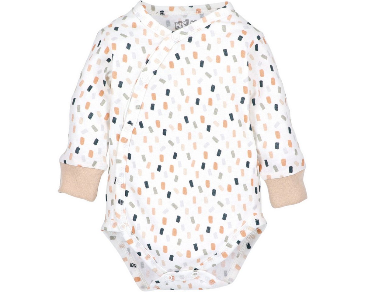 NINI Langarmwickelbody Floral XT Unisex Kinder (1-tlg) Langarm Einteiler, Body, Longsleeve-Body, Bodysuit, Stretchbody von NINI